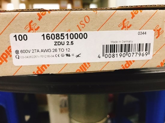 바이드뮬러 - ZDU 2.5 / WDU 10 / 바이드뮬러 단자대 / 단자대 : 네이버 블로그